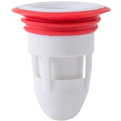Filtre anti-odeur eaux usées, siphon de sol, siphon d'évier, collecteur de cheveux, Ø45 mm, blanc