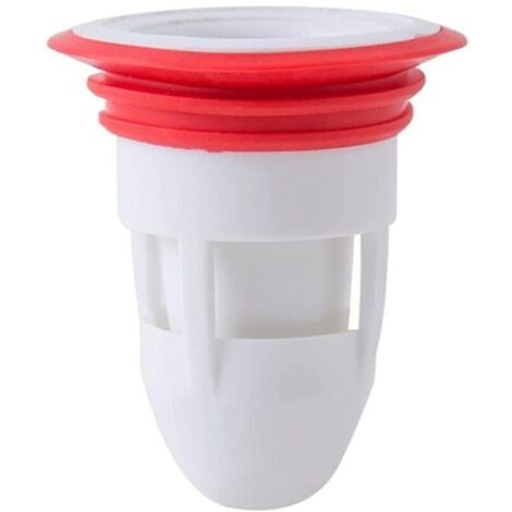 Filtre anti-odeur eaux usées, siphon de sol, siphon d'évier, collecteur de cheveux, Ø45 mm, blanc