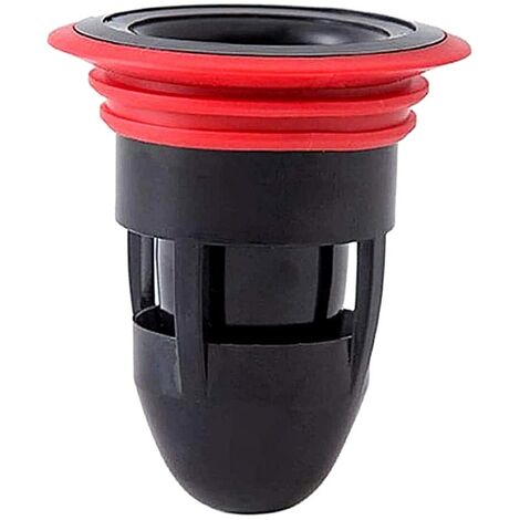 Filtre anti-odeur eaux usées, siphon de sol, siphon d'évier, collecteur de cheveux, Ø45 mm, noir