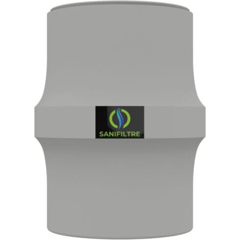 HYDRODIV Filtre anti-odeurs Sanifiltre au charbon actif, pour fosse septique, toutes eaux, diametre 100 mm