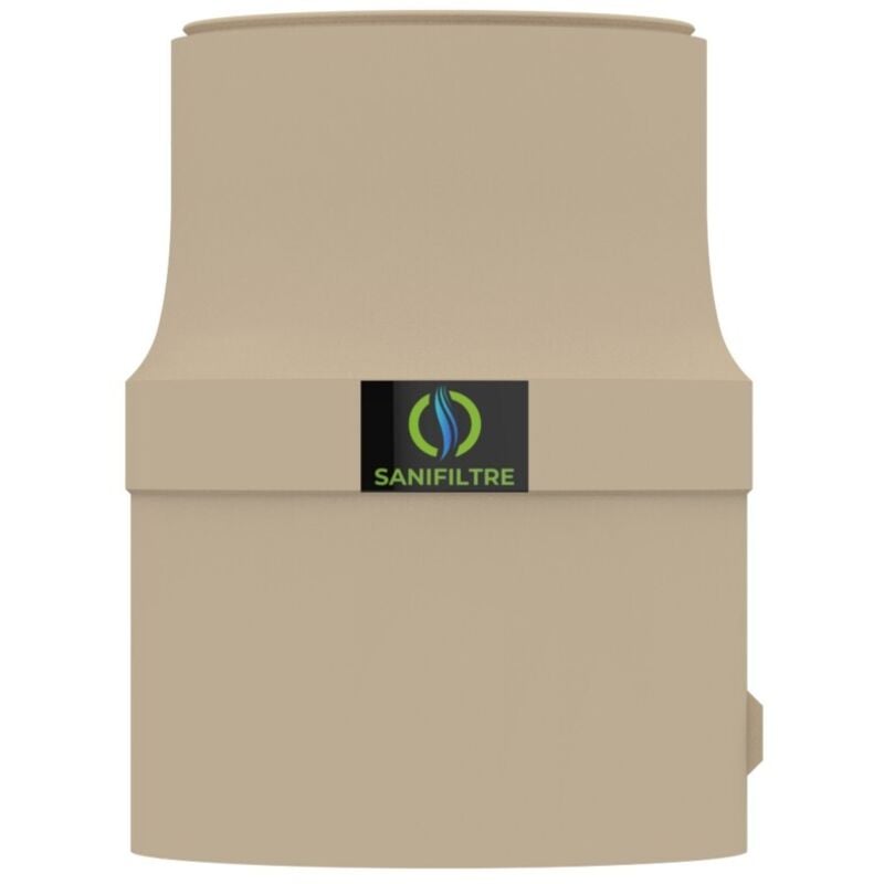 Hydrodiv - filtre anti-odeurs sanifiltre manchon integre, au charbon actif, pour fosse septique, toutes eaux, ø 100 mm Couleur - Sable