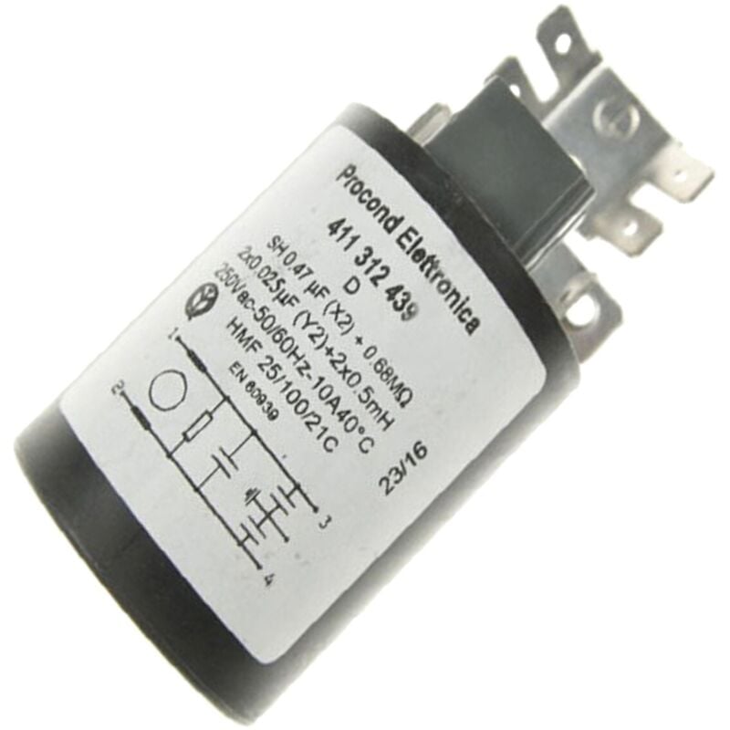 Brandt - Filtre anti-parasite (AS0031772) Lave-linge 301448 vedette, fagor, sangiorgio, de dietrich, thomson, cda, gorenje, bauma