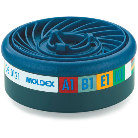 Filtre antigaz et antivapeur A1B1E1K1 EasyLock pour masques série 7000 et 9000 MOLDEX (Lot de 10) Bleu Unique