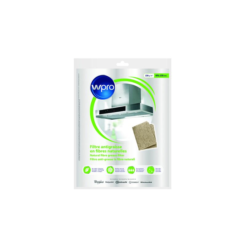Filtre Antigraisse Universel Pour Hotte Whirlpool - 484000008653