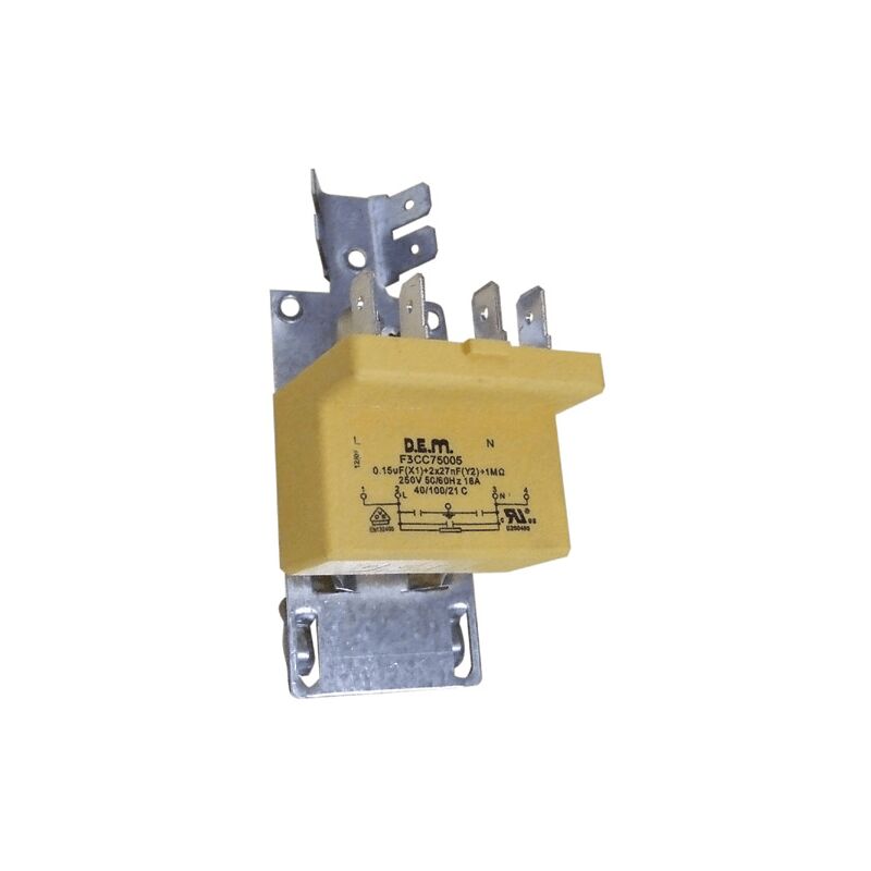 Filtre antiparasite 0.15uf (x1) + 2x27nf pour seche linge beko - 1746530100