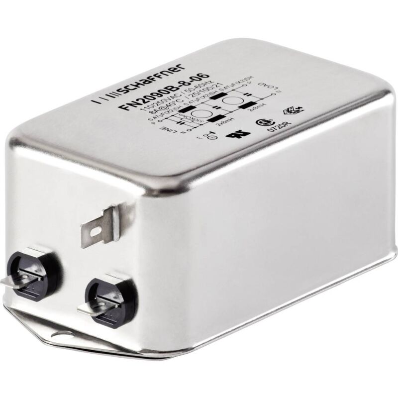 Filtre antiparasite Schaffner FN2090-1-06 250 v/ac 1 a 20 mH (l x l x h) 71 x 46.6 x 22.3 mm 1 pc(s)