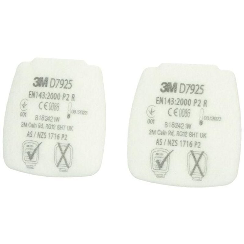 FP - 3M filtre à particules secure click D7925 P2 r D7925 4 pc(s)