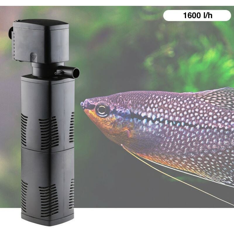 Le Poisson Qui Jardine - Filtre Aquarium. Intérieur de 1600 l/h pour aquarium de 400 l