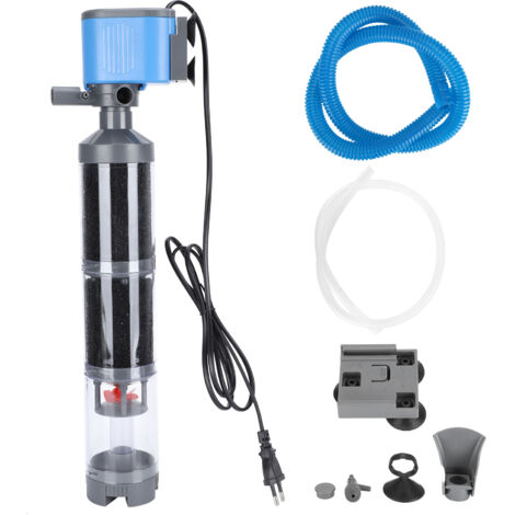 Filtre Aquarium Intérieur ZY3000F5 35W 2500L/h Silencieux 3 Étapes avec Ventouse