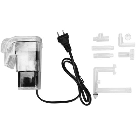 Filtre Aquarium Mural Silencieux pour Tortue et Poissons – Plastique, Lavable, avec Médias Filtrants