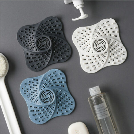 Filtre attrape-cheveux, filtre d'évier de salle de bain, couvercles de bonde de douche, baignoire et cuisine, facile à installer et à nettoyer(couleur : 3 pièces)