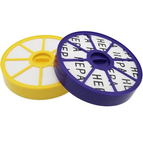 Filtre avant et pré-moteur compatible avec les aspirateurs Dyson DC05, DC08, DC14, DC15. Pièces détachées pour aspirateur (N12 20) (2 filtres jaunes + 1 filtre violet)