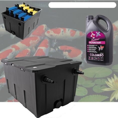 Filtre Bassins De Jardin+ Bactéries 2500 ml Étangs jusqu'à 40000 Litres sans poissons