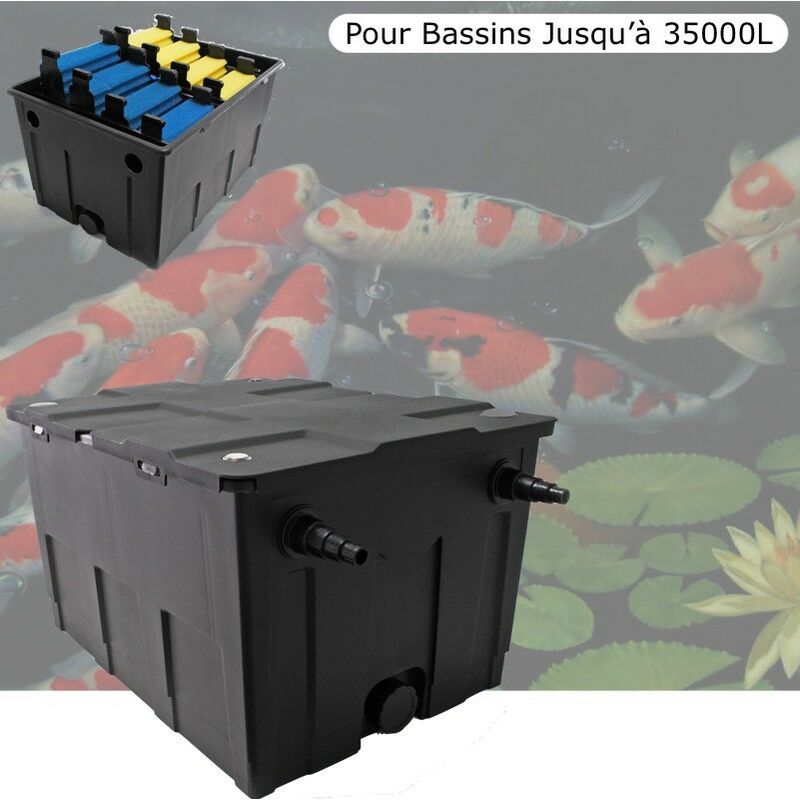 Filtre Bassins De Jardin Et Étangs jusqu'à 35000 Litres - LE POISSON QUI JARDINE