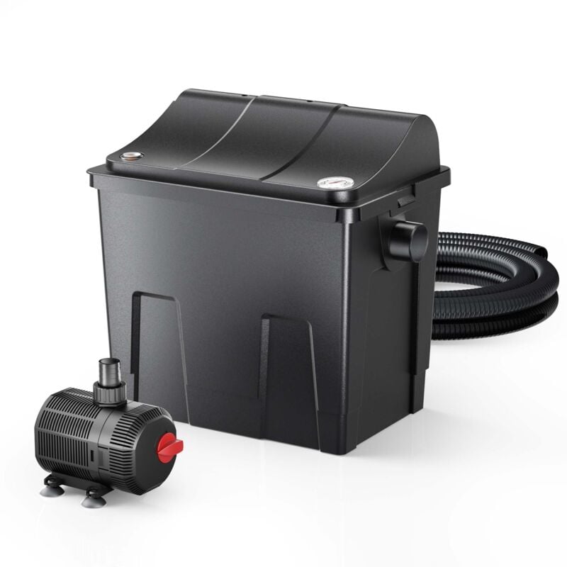 Filtre biologique Sunsun CBF-200T - Système de filtration complet - uv+ Pompe - Noir