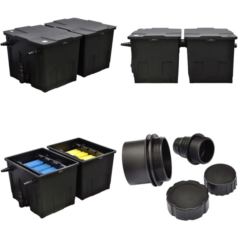 Vidaxl - Filtre bio d'étang 12000 l / h - Filtre D'étang - Filtre Biologique - Filtration D'eau - Bassin Décoratif - Étang Avec Poissons - Home &