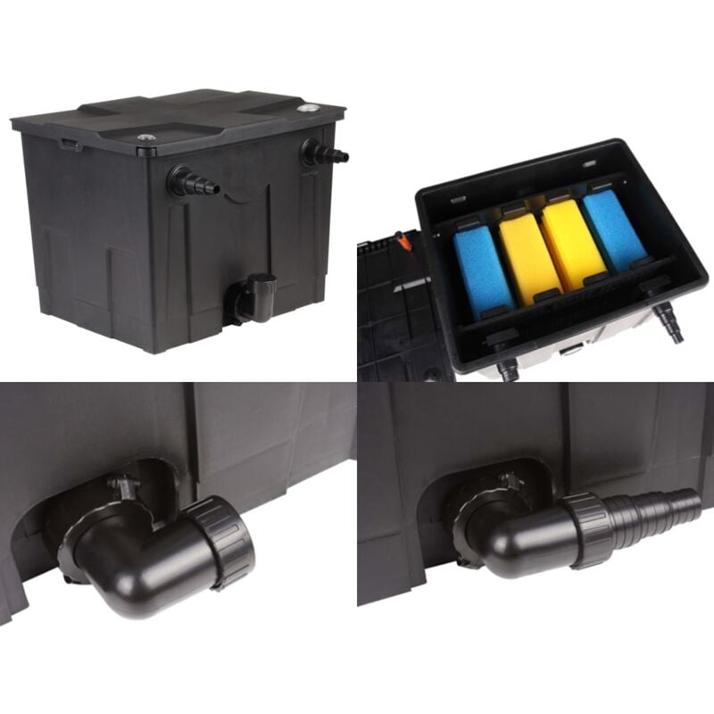 Vidaxl - Filtre bio d'étang 8000 l / h - Filtre D'étang - Filtre Biologique - Filtration D'eau - Nettoyage D'étang - Entretien D'étang - Home & Living