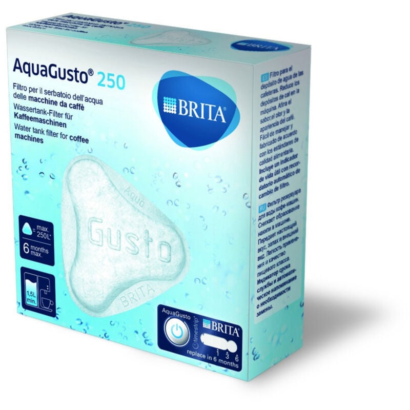 BRITA filtre à eau universel AquaGusto 250 pour machines à café