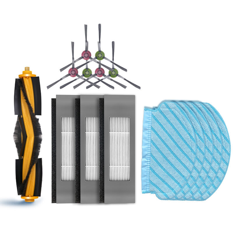 Filtre Brosse de Rechange Ensemble d'accessoires pour Aspirateur Robot Ecovacs deebot N8 N8+ N8 Pro N8 Pro+ (15 Pièces)