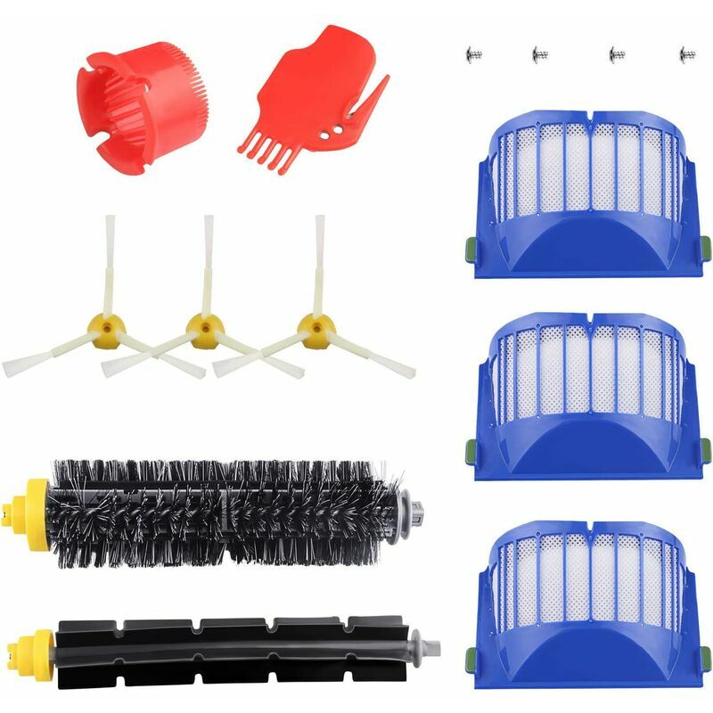 Vuszr - Filtre Brosse kit de Rechange compatibles avec aspirateur Roomba 600 620 630 650 660 Série