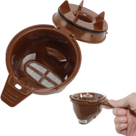 Filtre Café à Dos Réutilisable - Panier Café 2 pièces PP pour FlexBrew 49974 49975 49976 49979 49950