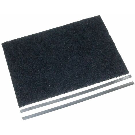 Filtre charbon (30,5x22,5cm + 2 tringles de fixation (à l'unité) (74X5226) Hotte BRANDT, FAGOR, SAUTER