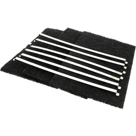 Filtre charbon par 3 (305x190mm) pour Hotte De dietrich