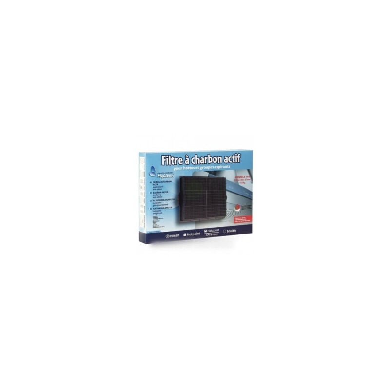 Filtre charbon rectangulaire type 160 (DKF41) (à l'unité) Hotte 481281718527, F00187/1 Whirlpool