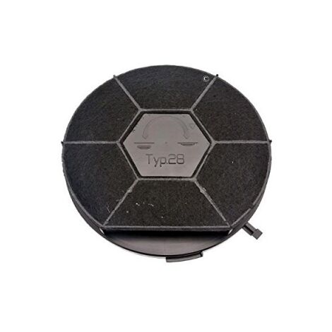 Filtre charbon rond type 28 CHF28/1 (à l'unite) Hotte 480181701006, 481281718525 WHIRLPOOL