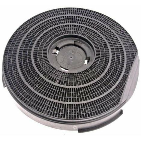 Filtre charbon rond type 34 255mm 290g (à l'unité) (481281718531, 484000008610) Hotte AEG, ARISTON HOTPOINT, ARTHUR MARTIN ELECTROLUX, BAUKNECHT, CANDY, FIRENZI, IGNIS, INDESIT, INTEGRA, JUNO, NEUTRAL