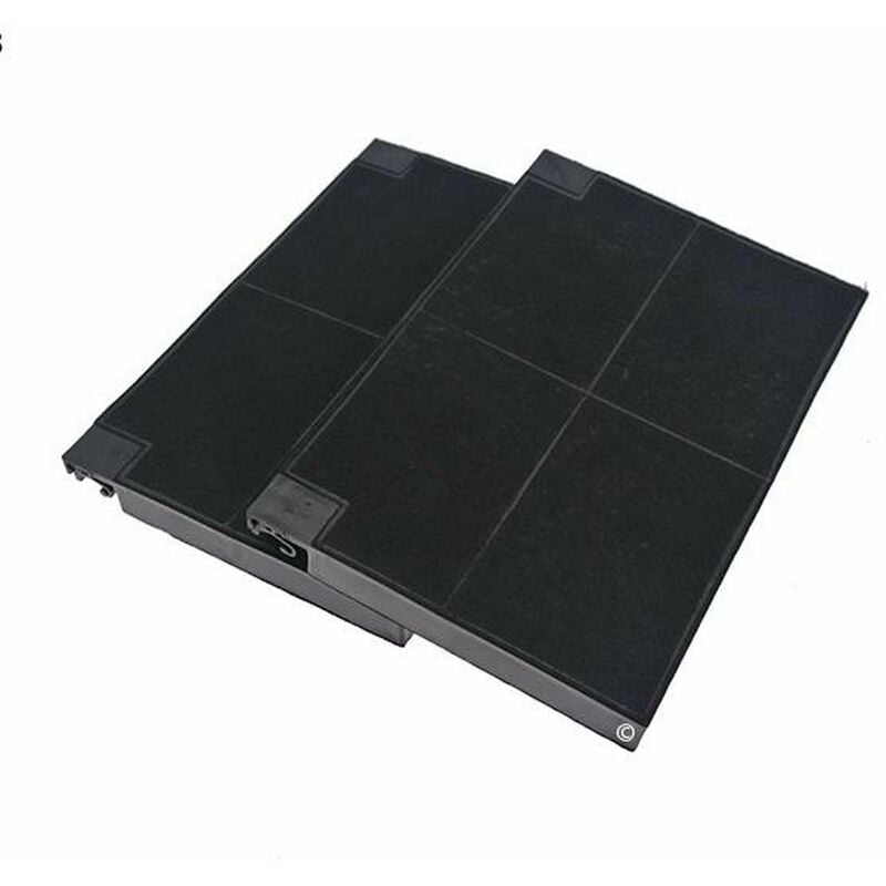 Lot 2 filtres charbons ROBLIN 5403002 23cm x 15cm (99333-3082) (5403002, EFF55) Hotte ROBLIN, DE DIETRICH, INDESIT, ARISTON HOTPOINT, ZANUSSI,