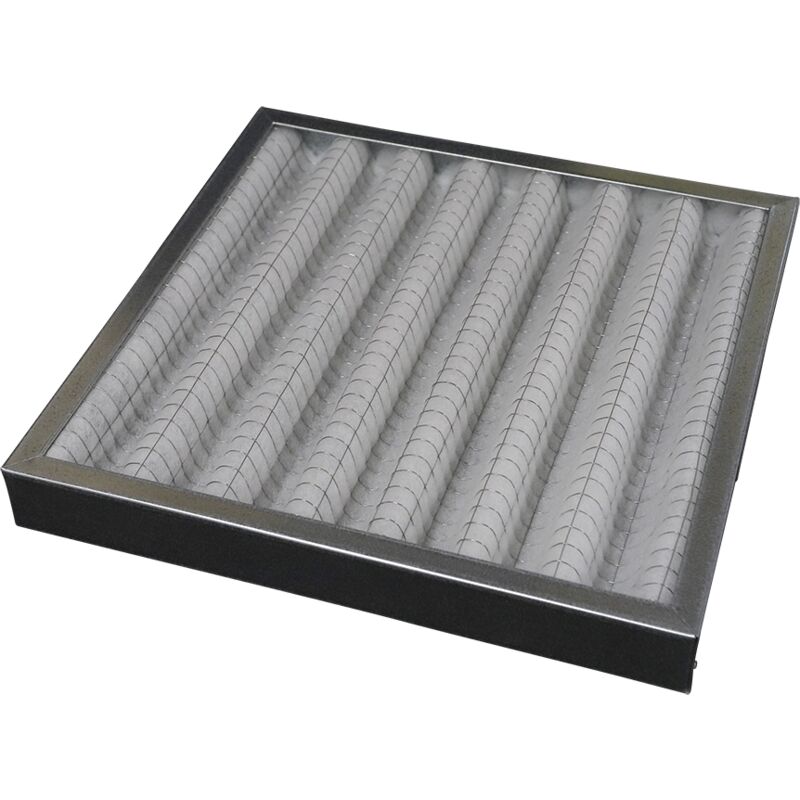 Filtre G4 plissé cadre galva - paisseur : 92 mm - dimensions : 625 x 500 mm
