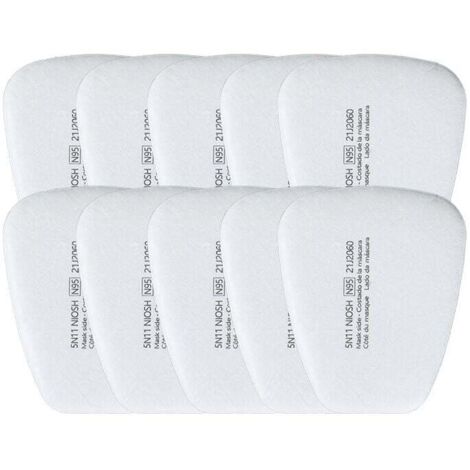 Filtre Coton KN95 Anti Poussière Remplacement Particules Trapézoïdal 10 Pièces