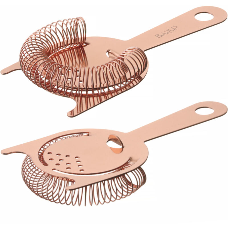 Filtre crépine de barman pour shaker Hawthorne 160 x 75 mm - cuivre