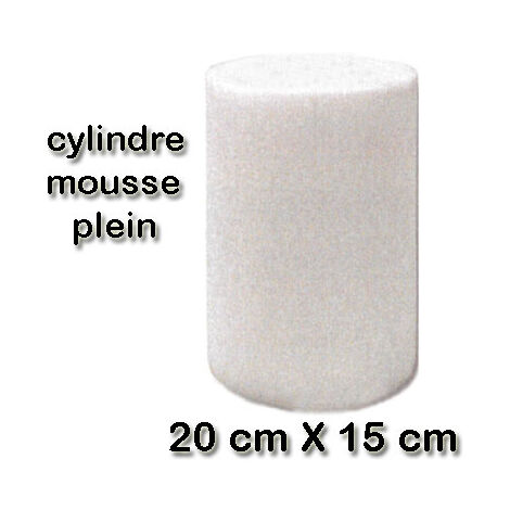 Filtre cylindre mousse 20 cm X 15 cm
