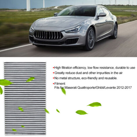Filtre d'air habitacle 670005021 pour Maserati Quattroporte, Ghibli et Levante (2012-2017)