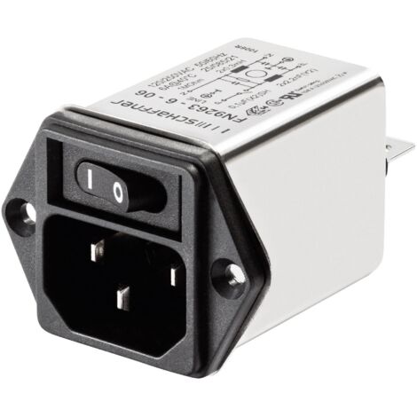Filtre d'alimentation Schaffner FN 9263-1-06 avec connecteur femelle pour appareil 250 V/AC 1 A 5.3 mH (l x H) 46 mm x