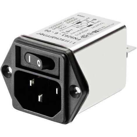 Filtre d'alimentation Schaffner FN 9263-3-06 avec connecteur femelle pour appareil 250 V/AC 3 A 2 mH