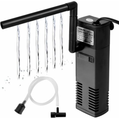 Filtre d'aquarium avec un débit de 4 W et 300 L/h, filtre interne pour aquarium de 60 L avec pompe de filtration. - AquaForge