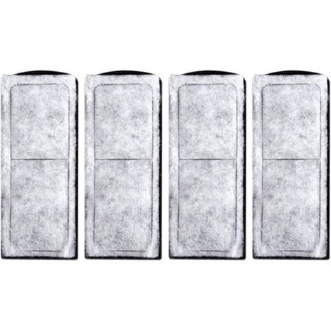 Filtre D'aquarium Coton, Cartouche Filtrante pour Aquarium, Rechange en Coton pour Filtre D'aquarium, Cartouche Filtrante pour Aquarium, Accessoire de Filtre Mural pour Aquarium, 4 Pièces