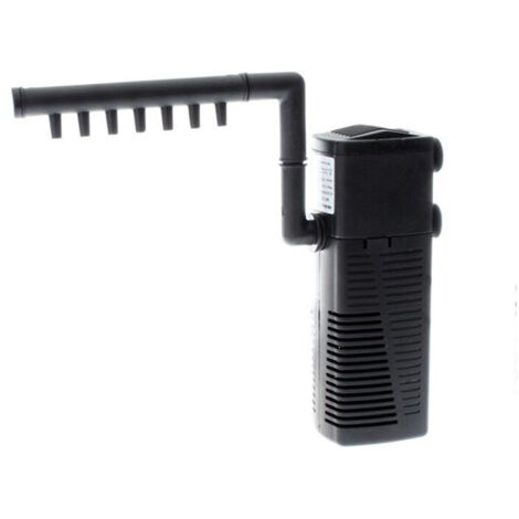 Filtre d'aquarium intégré, filtre intégré 5W 450L/H, adapté aux petits aquariums, aux aquariums d'eau froide ou tropicaux, aux réservoirs de tortues