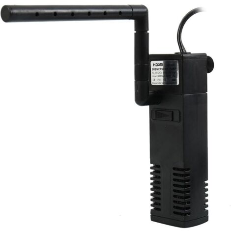 Filtre d'aquarium - Pompe à eau interne submersible pour aquarium avec tuyau d'air et filtres à éponge pour aquariums à tortues