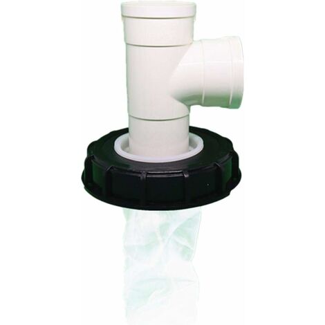 Couvercle IBC avec filtre en nylon lavable pour réservoir à eau de pluie  IBC 1000 L - Excellente qualité 220mm 45 Grad Bogen