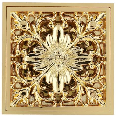 Filtre de Douche Carré en Laiton Antique Filtre à Cheveux Filtre Vidange Filtre Bain Evier Lavabo avec Passoire