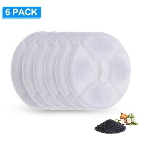Filtre de fontaine d\'eau - YOUTHINK - 6 Pcs - Charbon actif - Compatible avec plusieurs modèles - 127mm