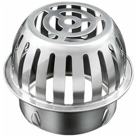Filtre de Gouttière 125mm Inox, Crapaudine de Gouttière, Protection des Tuyaux contre les Feuilles, le Blocage