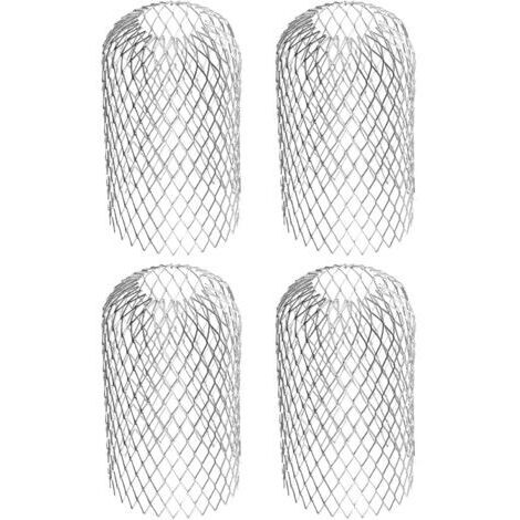 Filtre de gouttière en aluminium flexible, diamètre 8 cm, filtre de protection des feuilles en maille, couvercle de gouttière pour protéger les gouttières des feuilles de toit