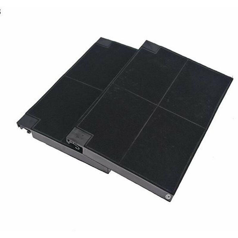 Lot 2 filtres charbons ROBLIN 5403002 23cm x 15cm (99333-3079) (5403002, EFF55) Hotte ROBLIN, DE DIETRICH, INDESIT, ARISTON HOTPOINT, ZANUSSI,