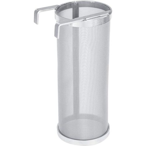 Filtre de Maille de Houblon de Brassage de Bière d'acier Inoxydable de 300 Microns Réutilisable Brew de Bière Filtre Filtre à Tamis de Bouilloire avec Crochet (4  10 Pouce)