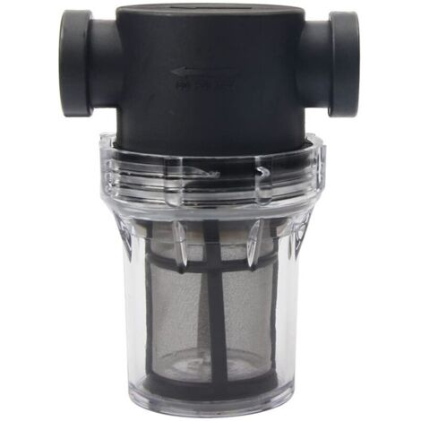Filtre de pipeline, filtre de pompe à eau 1/2" avec tamis en acier inoxydable 100 mailles, filtre en maille en ligne pour l'irrigation du jardin